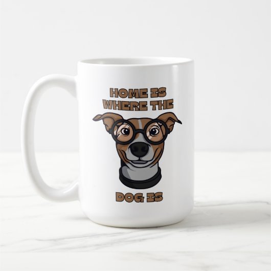 家は犬のいる所 コーヒーマグカップ (左)