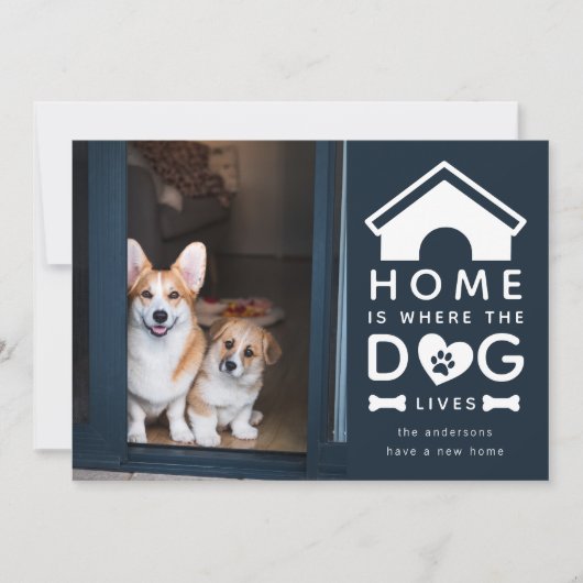 家は犬の住む場所 案内状 (正面)