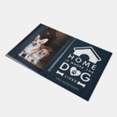 家は犬の住んでいる場所 ドアマット (アングル)