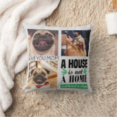 家は犬の写真のコラージュのない家ではない クッション (ブランケット)