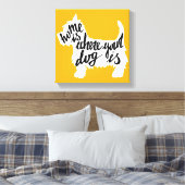 家は犬の居場所 キャンバスプリント (インサイチュ (寝室))