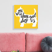 家は犬の居場所 キャンバスプリント (インサイチュ (リビング))