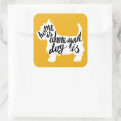 家は犬の居場所 スクエアシール (バッグ)