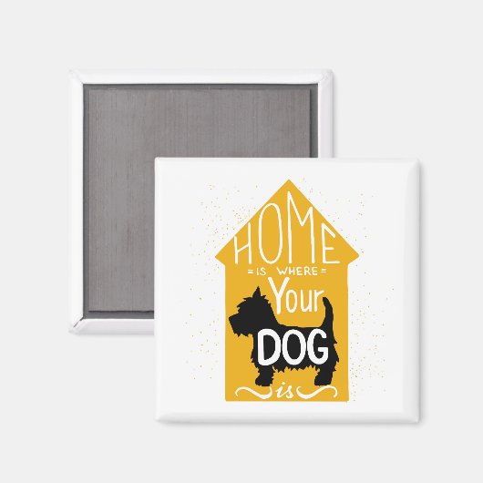 家は犬の居場所 マグネット (正面/裏面)