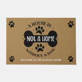 家は犬を飼わなければ家にならぬ ドアマット (正面)