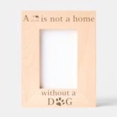 家は犬を飼わなければ家にならぬ レーザー彫刻フレーム (正面)
