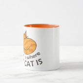 家は猫がいる所 マグカップ (中央)