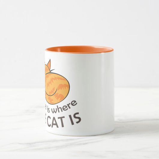 家は猫がいる所 マグカップ (中央)