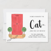 家は猫が動いている場所 案内状 (正面)