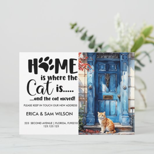 家は猫が動く場所 案内状 (スタンド正面)