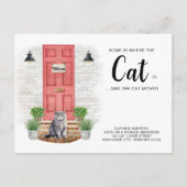 家は猫が動く引っ越しました 案内ポストカード (正面)