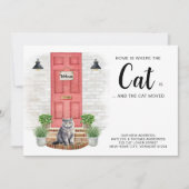 家は猫が動く引っ越しました 案内状 (正面)