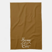 家は猫が小さな足である場所 キッチンタオル (縦)