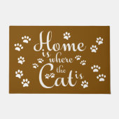 家は猫が小さな足である場所 ドアマット (正面)