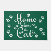 家は猫が小さな足である場所 ドアマット (正面)