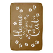 家は猫が小さな足である場所 バスマット (正面縦)