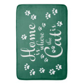 家は猫が小さな足である場所 バスマット (正面縦)