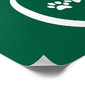 家は猫が小さな足である場所 ポスター (角)