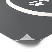 家は猫が小さな足である場所 ポスター (角)