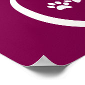 家は猫が小さな足である場所 ポスター (角)