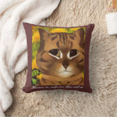 家は猫が装飾用クッションであるところです クッション (ブランケット)