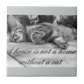 家は猫のタイルなしでは家ではないです タイル (正面)