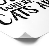 家は猫のポスター ポスター (角)