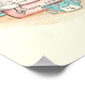 家は猫や本のない家ではなく… ポスター (角)