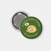 家は猫マンガのない家ではない マグネット (正面/裏面)