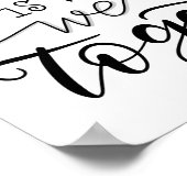 家は私たちが一緒にいるどこにでもある – 手書き ポスター (角)