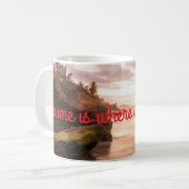 家は私たちの母がいる場所 コーヒーマグカップ (正面左)