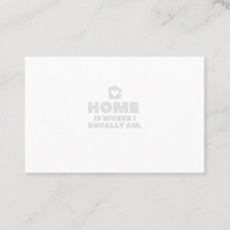 家は私のいつもの所です 名刺