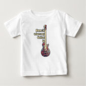 家は私のギターがある場所だ。やる気を起こさせる言葉 ベビーTシャツ (正面)