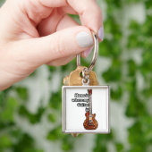 家は私のギターがある。ヴィンテージカラーギター キーホルダー (手)