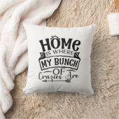 家は私のクラジーの束が家族である クッション (ブランケット)