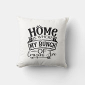 家は私のクラジーの束が家族である クッション (正面)