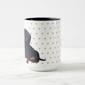 家は私のダックスシュントは犬のママパパ マグカップ (中央)