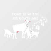 家は私のヤギがウィンドウにしがみている場所 ウィンドウサイン (シート)