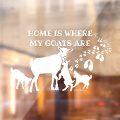 家は私のヤギがウィンドウにしがみている場所 ウィンドウサイン (シート2)