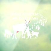 家は私のヤギがウィンドウにしがみている場所 ウィンドウサイン (シート3)