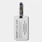 家は私の本がある場所 ラゲッジタグ (裏面縦)