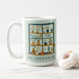 家は私の植物がある | 鉢植え コーヒーマグカップ