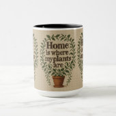 家は私の植物がプレミアムマグカップである マグカップ (中央)