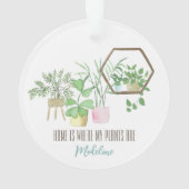 家は私の植物が水色である オーナメント (裏面)