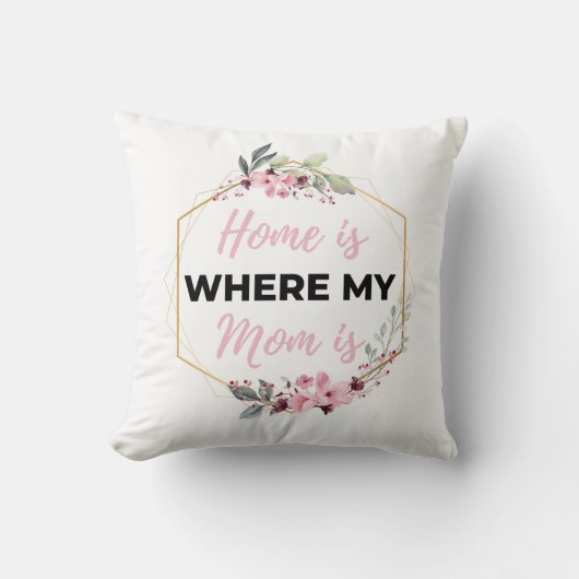 家は私の母が黒い所だ クッション (正面)