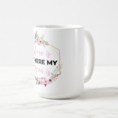 家は私の母が黒い所だ コーヒーマグカップ (正面右)