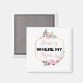 家は私の母が黒い所だ マグネット (正面/裏面)