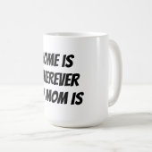 家は私の母の所にある コーヒーマグカップ (正面右)