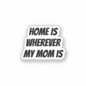 家は私の母の所にある シール (正面)