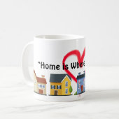 家は私の母はマグカップ コーヒーマグカップ (正面左)